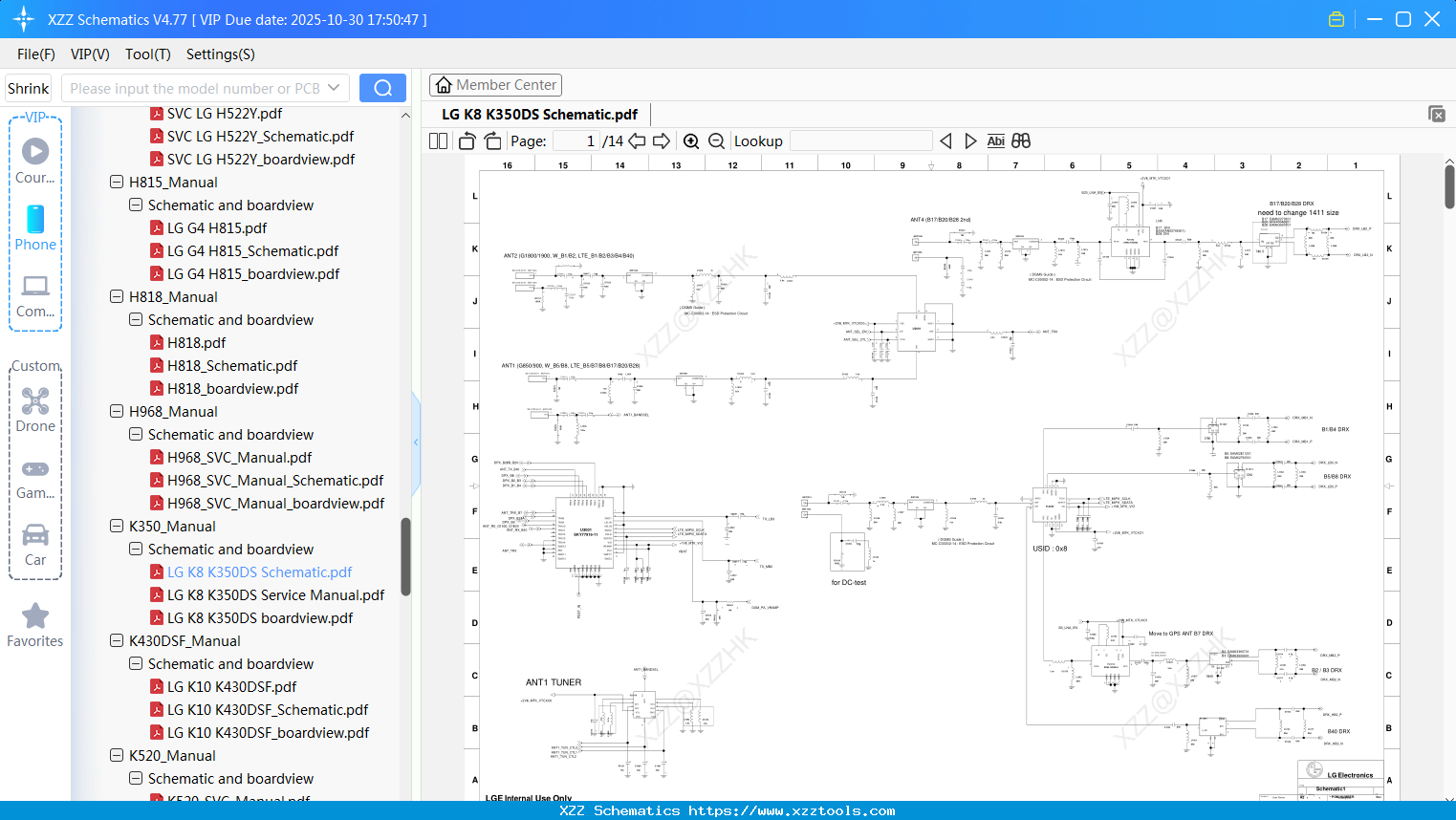 LG K8 K350DS Schematic